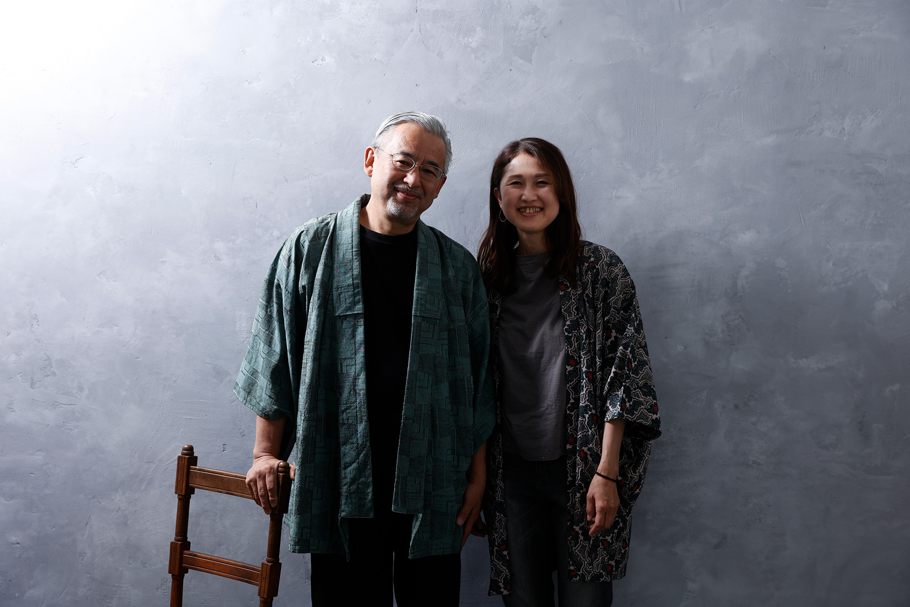 スタジオでの撮影、家族写真